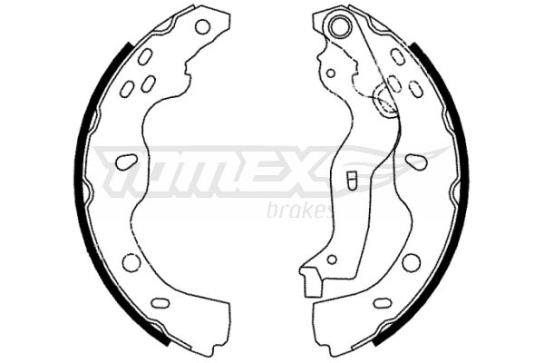 TOMEX BRAKES Комплект тормозных колодок TX 22-38